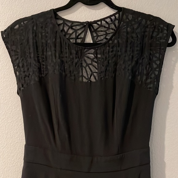 Sandro cutout back sheer top sheath dress - Picture 4 of 11